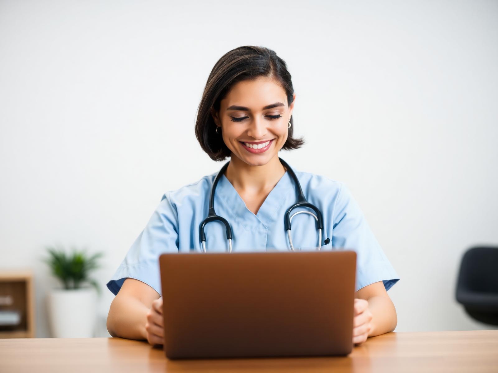 Patiente en consultation vidéo avec un médecin vérifié sur Zahra Medical Care